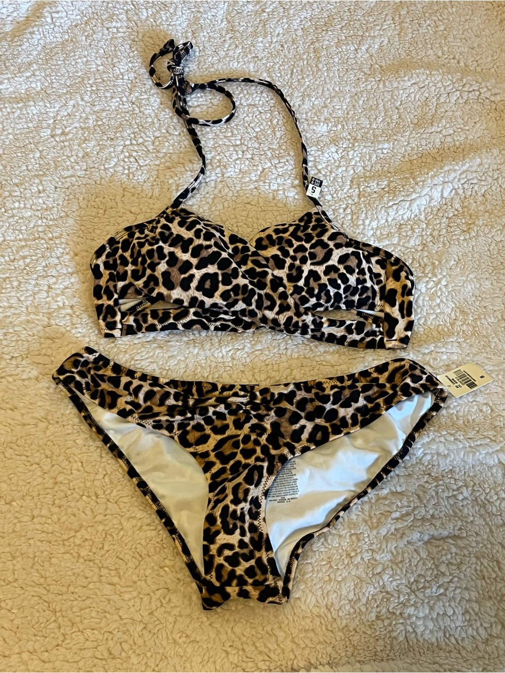 Victoria’s Secret PINK Leopard Bikini Set NWT